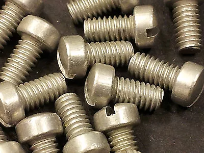 100) 8-32 X 5/16  Bright Anodized Aircraft Aluminum Slot Screw  • $10