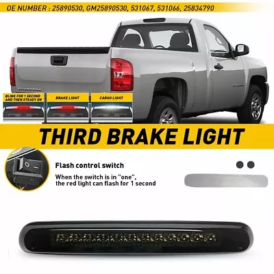 For 07-13 Chevy Silverado GMC Sierra 1500 2500 3500 LED Third Brake Light Strobe • $32.39