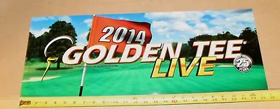 $7.50 • Buy Golden Tee Live 2014 Marquee Backlit Sign, Measures 26  Long X 9.5  Tall - NEW 