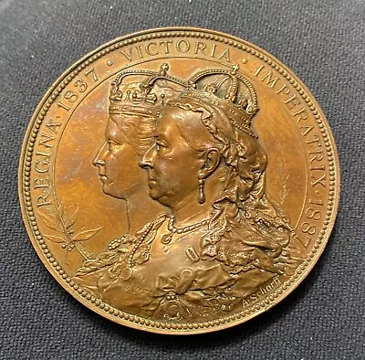 Queen Victoria Golden Jubilee City Of London  Medal - By Scharff • £199