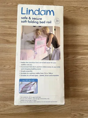 Lindam Bed Guard Toddlers Bed Rail Guard Rail Safety Rail Sleep Guard • £10