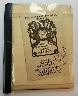 FOLLIES / James Goldman 1980s Musical Play Script Hollywood THE MELROSE THEATRE • $265