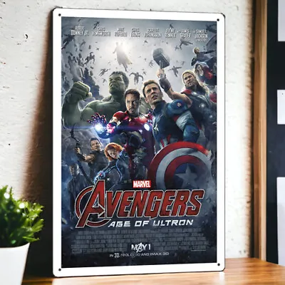 Avengers: Age Of Ultron (2015) Metal Movie Poster Tin Sign Plaque Film 8 X12  • $6.99