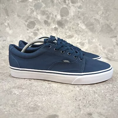 Vans Atwood Trainers Mens UK 9.5 Blue Canvas Low Top Skate Shoes EU 44 US 10.5 • £24.97