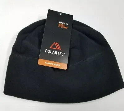 Usgi Polartec  Microfleece Cap Black Polartec Hat Army Fleece Cap Beanie Ecw • $14.50