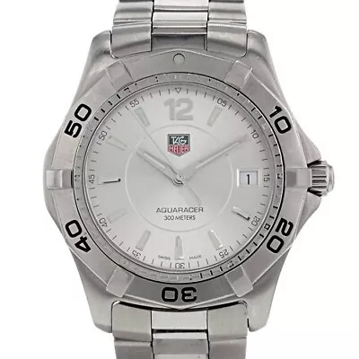 TAG Heuer Aquaracer 300 Quartz Men's White Dial Watch With S/S Strap • $500