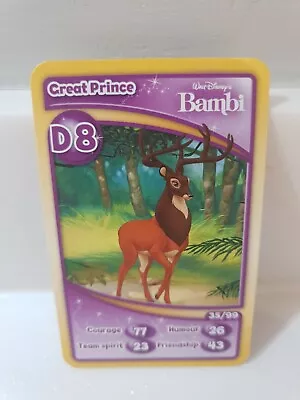 £1 • Buy Morrisons Disneyland Paris 20th Anniversary Trading Card D8 GREAT PRINCE