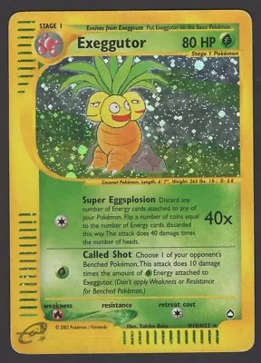 2003 Exeggutor H10/H32 Holo Rare - Pokemon Aquapolis - Vintage WOTC • $34