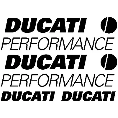 Fits MAXI SET DUCATI PERFORMANCE Vinyl Decal Stickers Sheet Tank Quality • £8.49