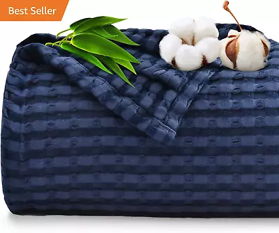 Cooling Waffle Blanket King Size Lightweight 60% Rayon Derived From Bamboo & 40 • $65.78