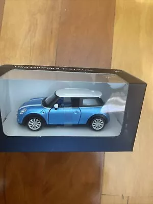 MINI Cooper S Pull Back Toy Car Blue • $11