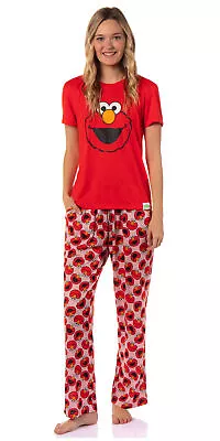 Sesame Street Women's Big Face Tossed Print Character Sleep Pajama Set • $39.99