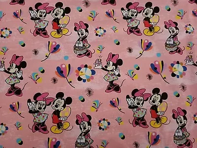 Half Metre Disney Mickey Minnie Sewing Cotton Fabric • $13