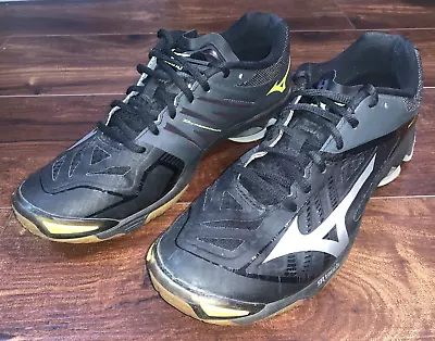 Mizuno Wave Lightning SR Touch Womens Volleyball Shoes Sneakers Size W 11 Black • $19.99