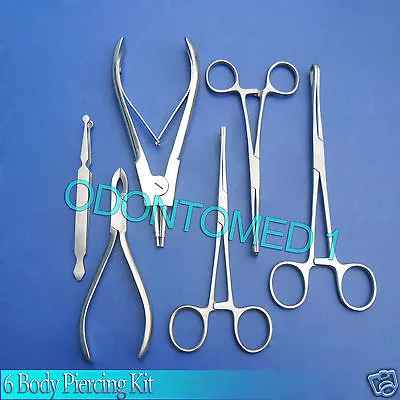 6 Pcs Body Piercing Kit Tooling Kit Tattoo Supplies • $19.80