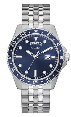 GUESS GW0220G1 Mens Blue Dial Watch  NEW  42mm • £102.16