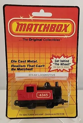 Matchbox Superfast 0-4-0 Steam Locomotive Made In England 1978 Red/Black NIP • $15