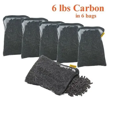 Activated Charcoal Carbon In 6 Mesh Bags Aquarium Pond Canister Filter 6 LBS • $23.31