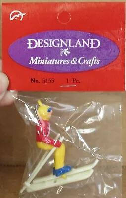Designland Miniatures & Crafts No. 5155 Skier Figure Apx 1:32 G-Gauge • $4.99