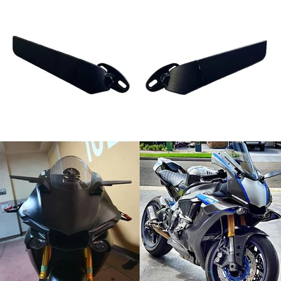 £28.55 • Buy Motorcycle Mirror Modified Wind Wing Adjustable Rotating Back Mirror U2S2