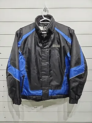 Sledmate Men’s Colorblock Snowmobile Racing Jacket Coat Size Medium Yamaha Blue • $51.95