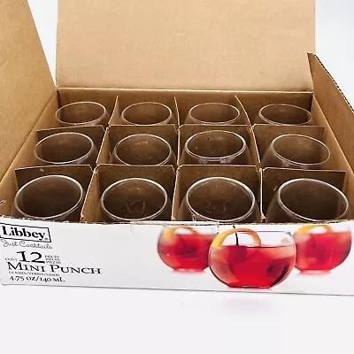 Libbey Just Cocktails Mini Punch Glass Set Of 12 Perfect Size For Shot Glasses • $24.99