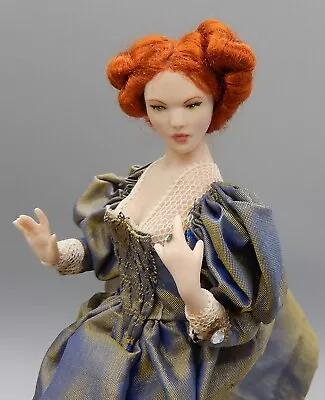 Vtg Tish Tierney OOAK Porcelain Beautiful Countess Doll Dollhouse Miniature 1:12 • $172.50