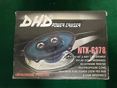 £25 • Buy Pair Of DHD Power Cruiser NTX-6178 3 Way Car Speakers New & Boxed