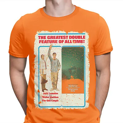 Halloween T-Shirt Odd Couple & Rosemary's Baby Movie Poster Mens T Shirts #HD • £9.99