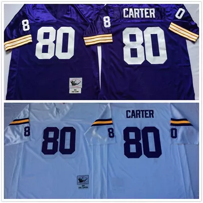 Vintage Cris Carter #80 Minnesota Vikings Throwback Stitched Jersey • $46.99