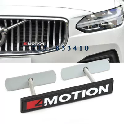 Black 4 Motion Decal Front Hood Grille Badge Emblem For VW SUV Highline 4motion • $12.56