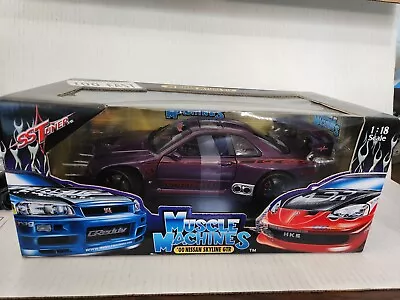 Muscle Machine 1/18 2000 Nissan Skyline Gtr Nib • $50