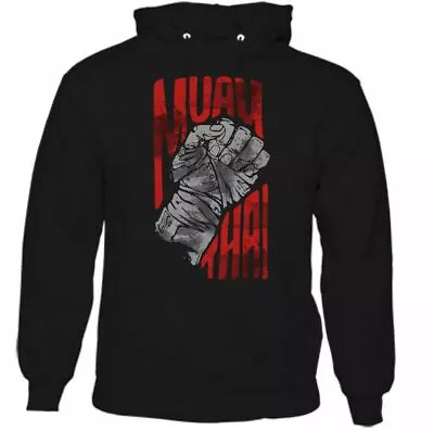 MUAY THAI HOODIE MMA UFC Mixed Martial Arts Thailand Training Top Gym Gift Tee • $30.48