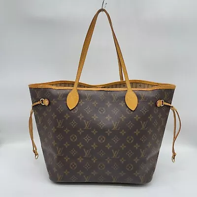 Authentic  Louis Vuitton Monogram Neverfull MM M40156 Tote Bag NS120427 • $625