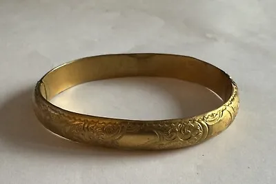 Vintage Victorian Gold Metal Child's Bangle Bracelet 7.7 Grams • $29.99