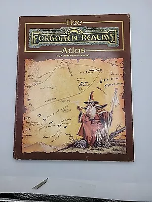 The Forgotten Realms Atlas Advanced Dungeons And Dragons 1990 First Printing • $40