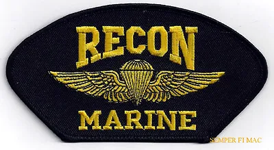 Marine Recon Jump Wing Hat Patch Reconnaissance Pin Up Parachute Special Ops • $10.98