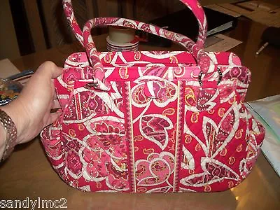 Vera Bradley Frame Bag  Rosy Posies   NEW WITH TAGS 13 X 10 X 4 Reds And Pinks • $32.50