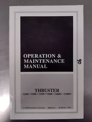 Mercury Thruster Trolling Motor Operation Maintenance Manual 1995 T2200 + More • $19.95