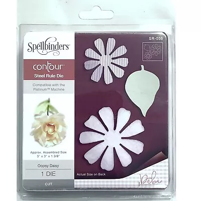 Spellbinders Contour Steel Rule Die Oopsy Daisy #SR-036 In Box • $15