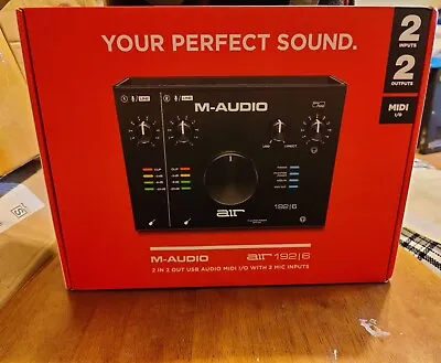 M-Audio AIR 192 | 6 2-In 2-Out 24/192 MHz USB MIDI Home Audio Recording Interfce • $165