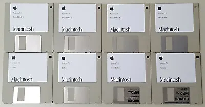 Apple Macintosh System 7.0 Complete Set Of 800k Install Disks For Classic Macs • $29.95