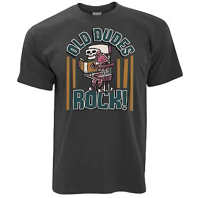 £12.99 • Buy Mens Old Dudes Rock T Shirt Funny Old Man Slogan Joke Gift Idea Tee