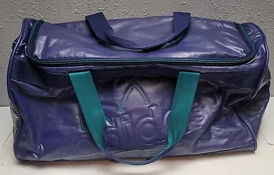 Adidas Vintage 80's Duffle Bag West Germany Adidas Purple Green • $60