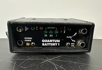 Quantum Battery 1 & QB-26 AC Charger Powers On UNTESTED Vintage Case Clip • $23