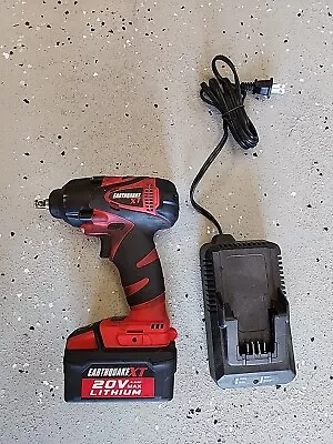 (RI5) Earthquake EQ38XT-20V 20V 3/8  Cordless Impact Wrench Battery And Charger • $100