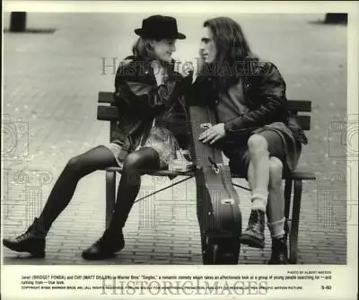 1992 Press Photo Bridget Fonda And Matt Dillon Act In Singles Movie - Hcp23684 • $17.99