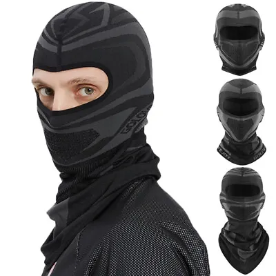 Motorcycle Balaclava Thermal Helmet Liner Face Mask Neck Warmer Tube Headwear • $13.99