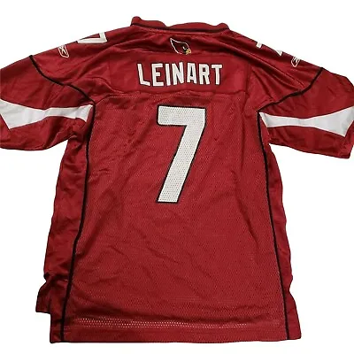 Reebok Matt Leinart Red Arizona Cardinals Jersey Size YOUTH Large 14 16 • $20