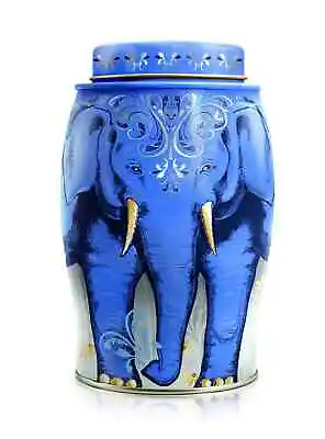 New Williamson Tea Elephant Caddy Tin  - 20 Earl Grey  Tea Bags - Tembo Blue • £12